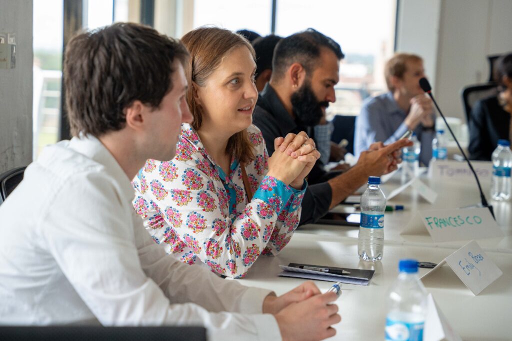 Key stakeholders engaging at the PEDL Workshop on AI, Finance and Entrepreneurship focused on AI ecosystem in Kenya; Carolyne Mweberi